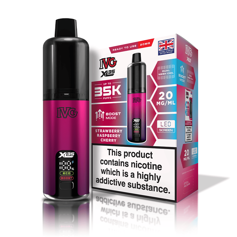 IVG XL35 Strawberry Raspberry Cherry kit pod 35000 puffs