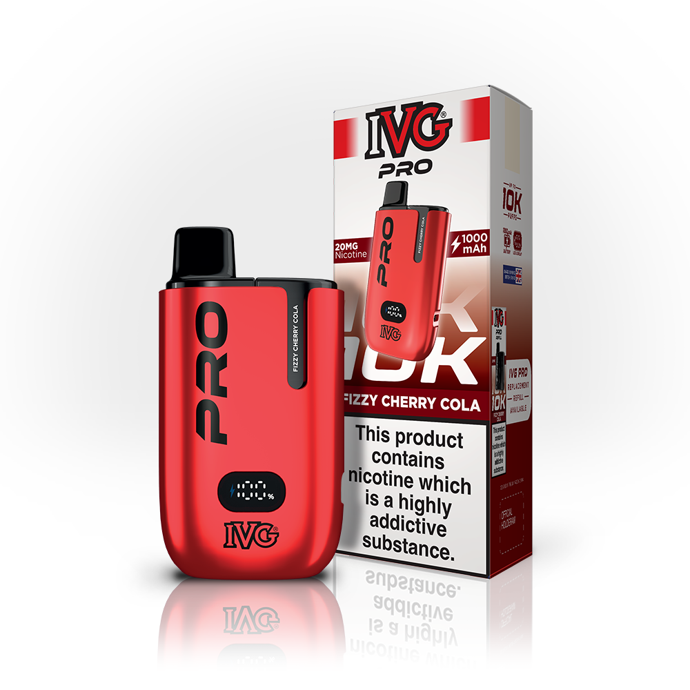 IVG PRO 10K Kit pod rechargeable fizzy cherry cola 20mg