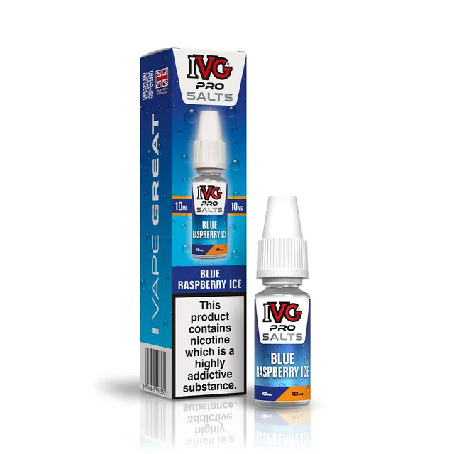 IVG PRO Salts Blue Raspberry Ice E-liquide 10ml 20mg framboise