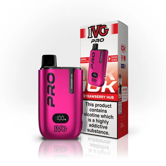 IVG Pro Strawberry Hub kit pod rechargeable 20mg 12ml
