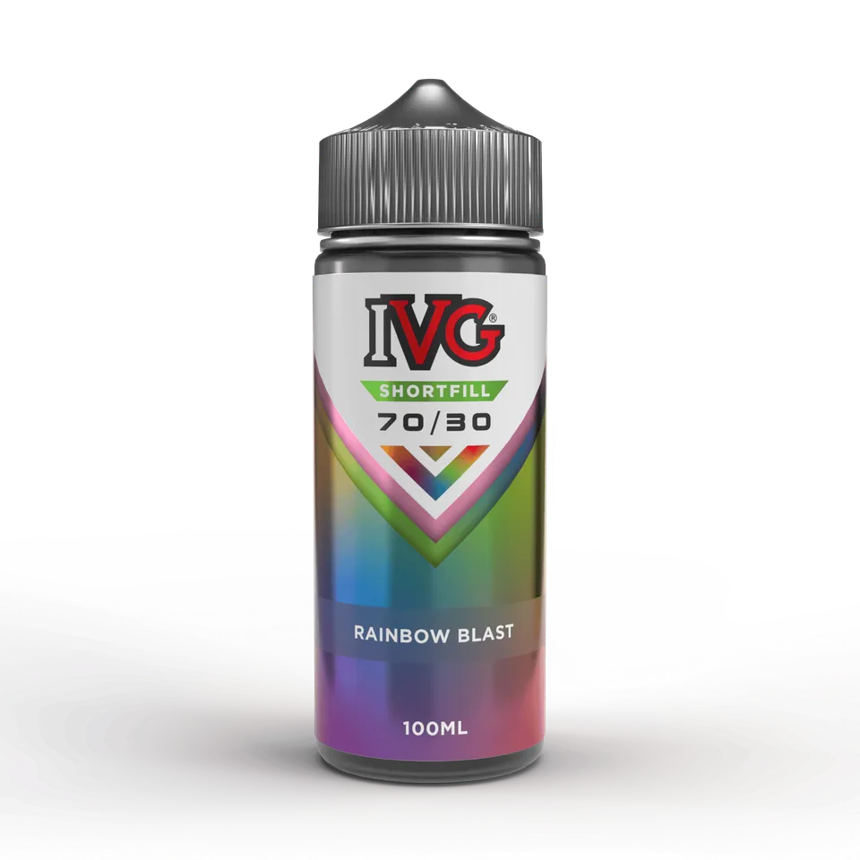 IVG 70/30 Shortfill E-liquide Rainbow Blast 100ml 0mg