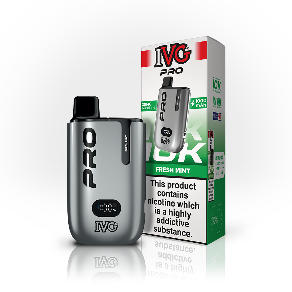 IVG PRO 10K Kit Fresh Mint 20mg - Pod rechargeable 12ml