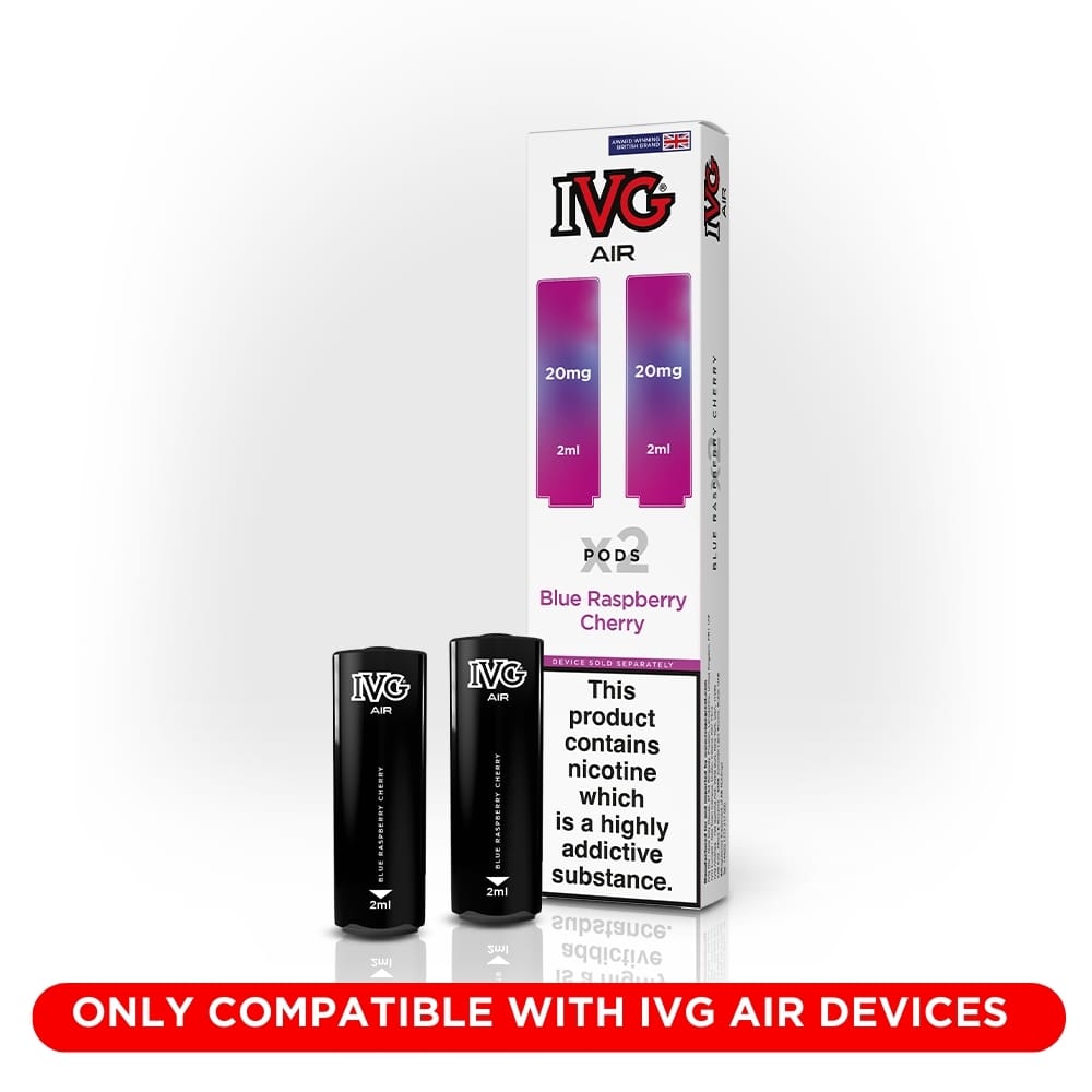 IVG Air Blue Raspberry Cherry pods framboise cerise 20mg