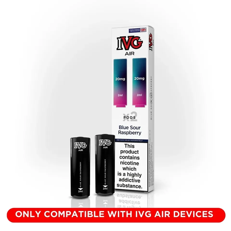 IVG Air Blue Sour Raspberry Pod rechargeable 20mg lot 2