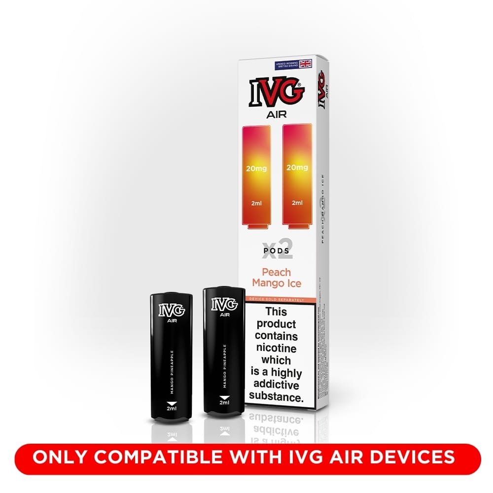 IVG Air Peach Mango Ice pod rechargeable 2x2ml 20mg menthol