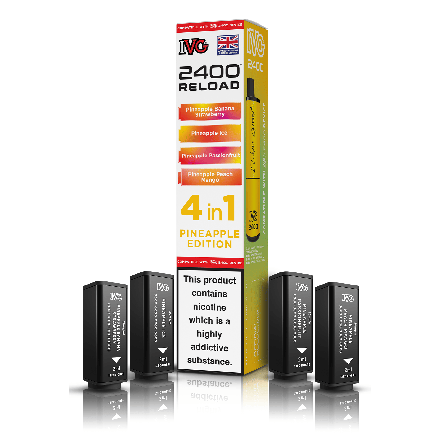 IVG 2400 Reload Pods Pineapple Edition pod 4x2ml ananas