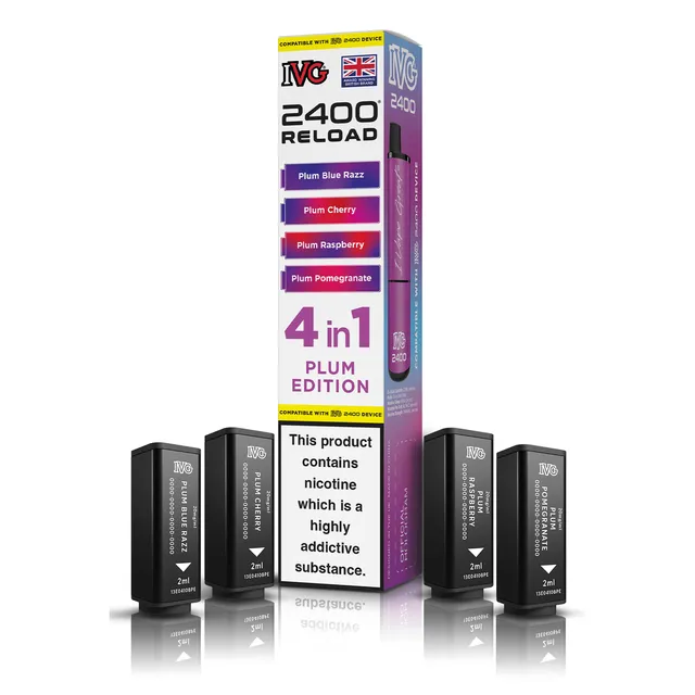 IVG 2400 Plum Edition pod rechargeable 4-en-1 prune fruits