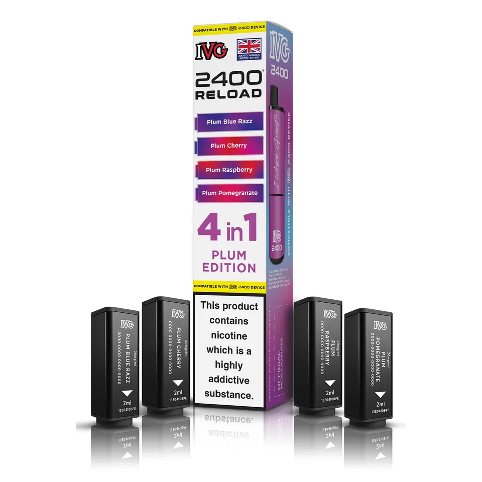 IVG 2400 Plum Edition pod rechargeable 4-en-1 prune fruits