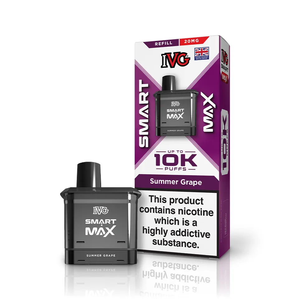 IVG SMART MAX Summer Grape Pod 12ml 20mg Raisin Frais