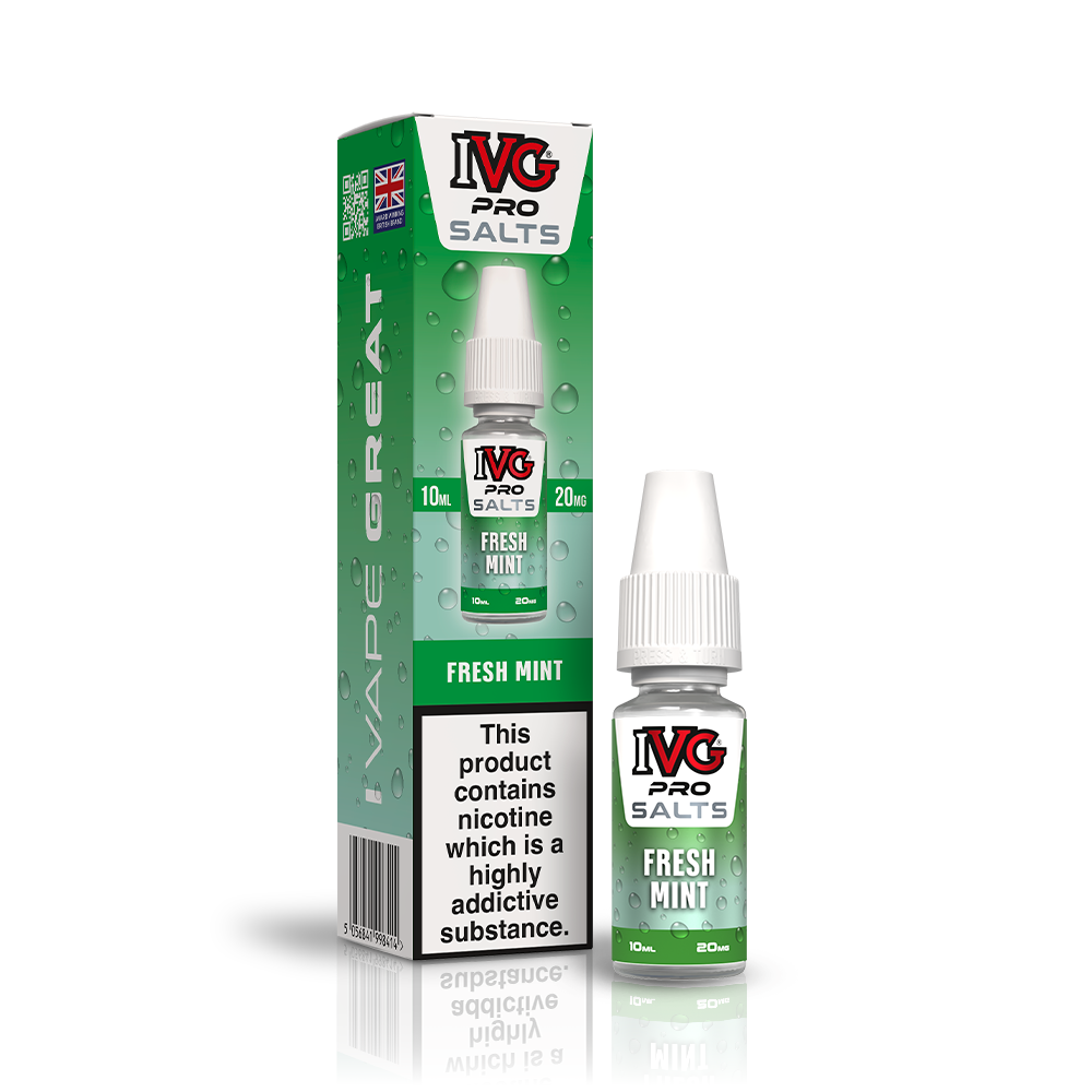 IVG PRO Salts Fresh Mint E-liquide 10ml 20mg menthe