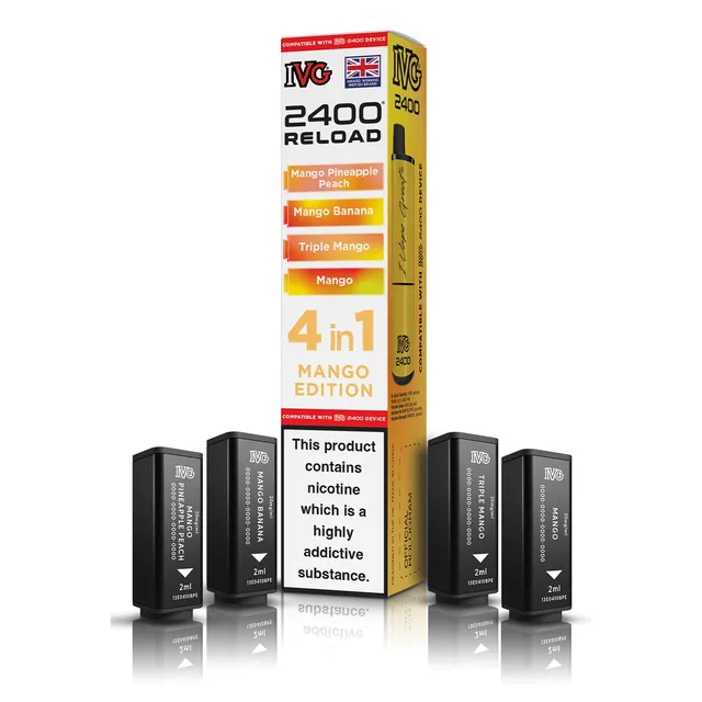 IVG 2400 Reload Mango Edition Pod Rechargeable 20mg x4