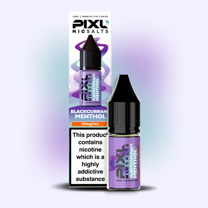 Pixl Nic Salts Blackcurrant Menthol E-liquide 20mg 10ml