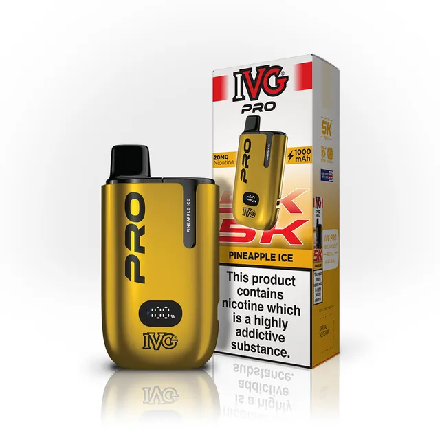 IVG Pro 5K Pineapple Ice kit pod rechargeable 20mg 5000 puffs