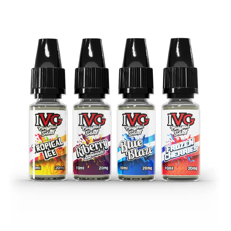 IVG Original Salts E-liquide Nicotine 10ml Lot x4