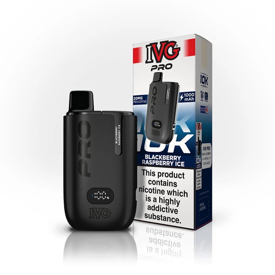 I Vape Great Plus IVG PRO 10K Blackberry Raspberry Ice kit pod 20mg