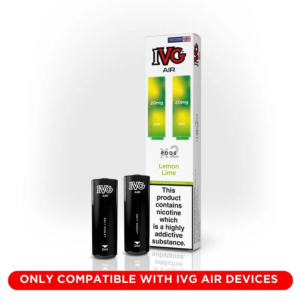 IVG Air Lemon Lime pods x2 rechargeables 20mg