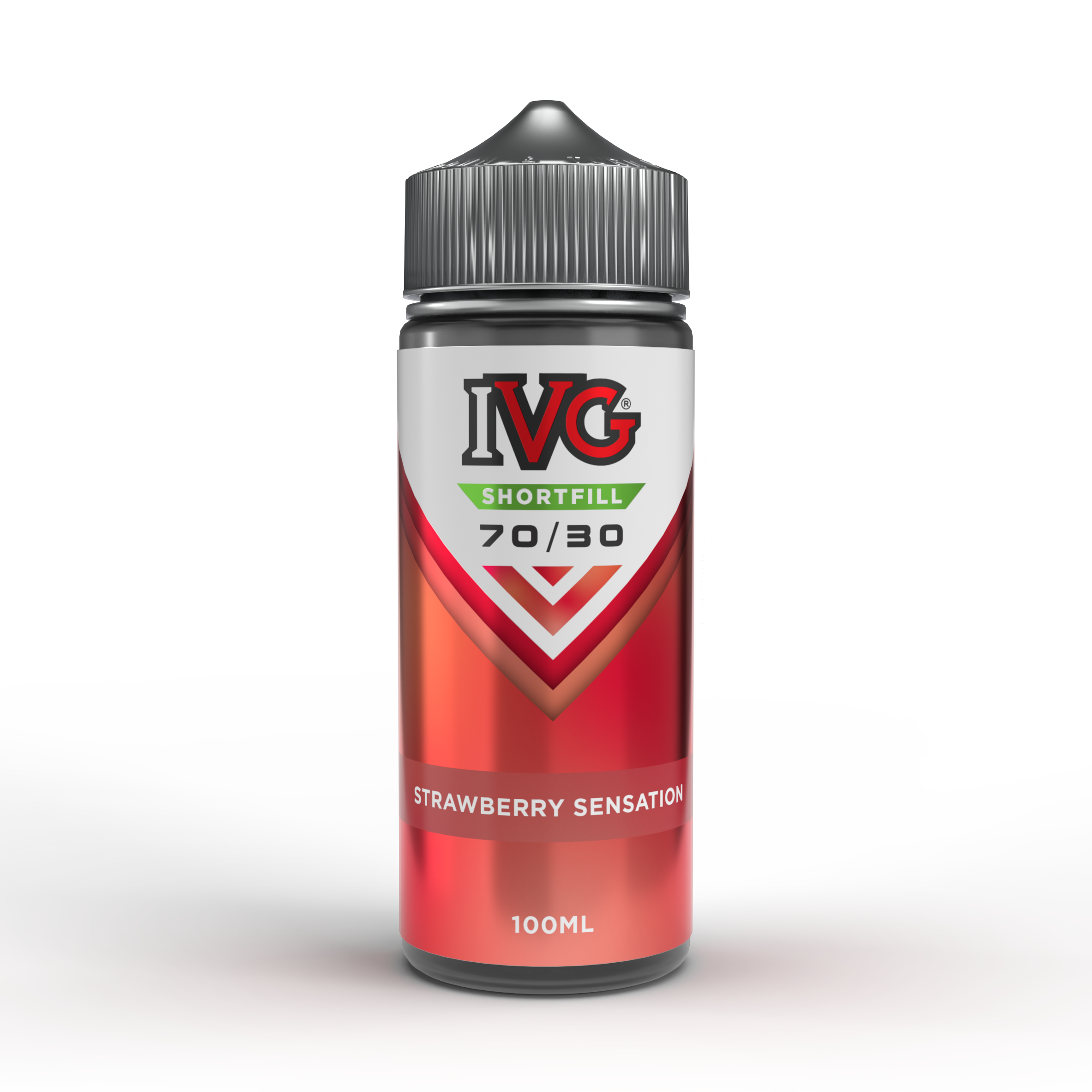 IVG 70:30 Shortfills Strawberry Sensation e-liquide 100ml 0mg