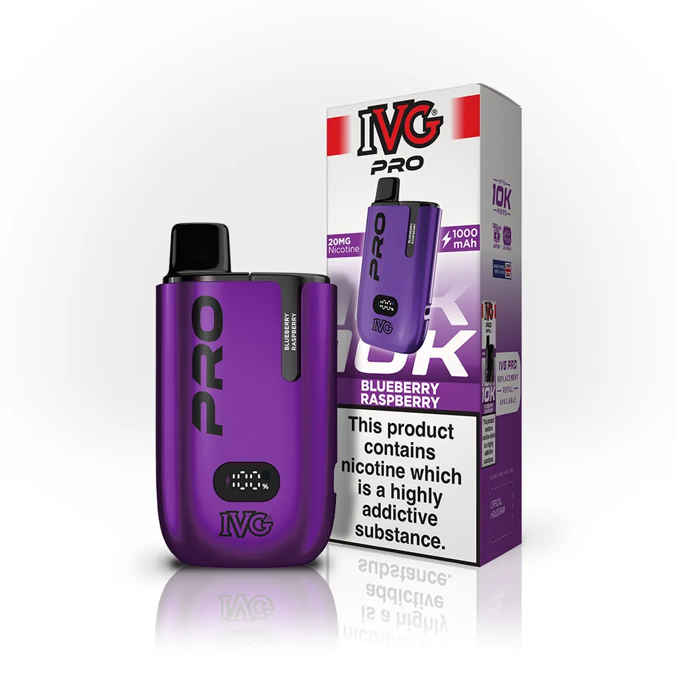 IVG Pro 10K Kit Myrtille Framboise 20mg Pod 2ml+10ml