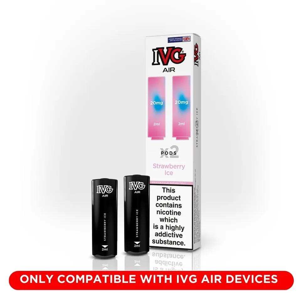IVG Air Strawberry Ice pods rechargeables fraise glace 20mg