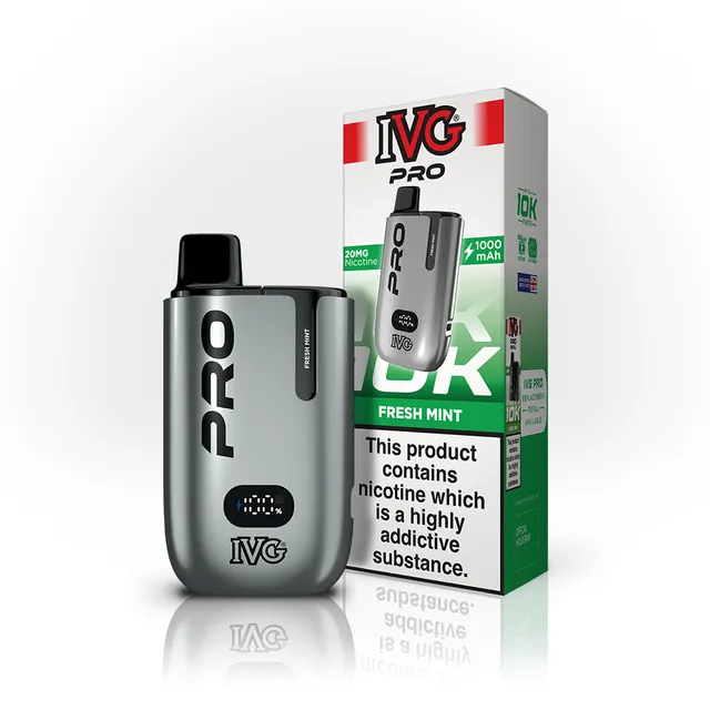 IVG PRO 10K Kit Fresh Mint 20mg - Pod rechargeable 12ml
