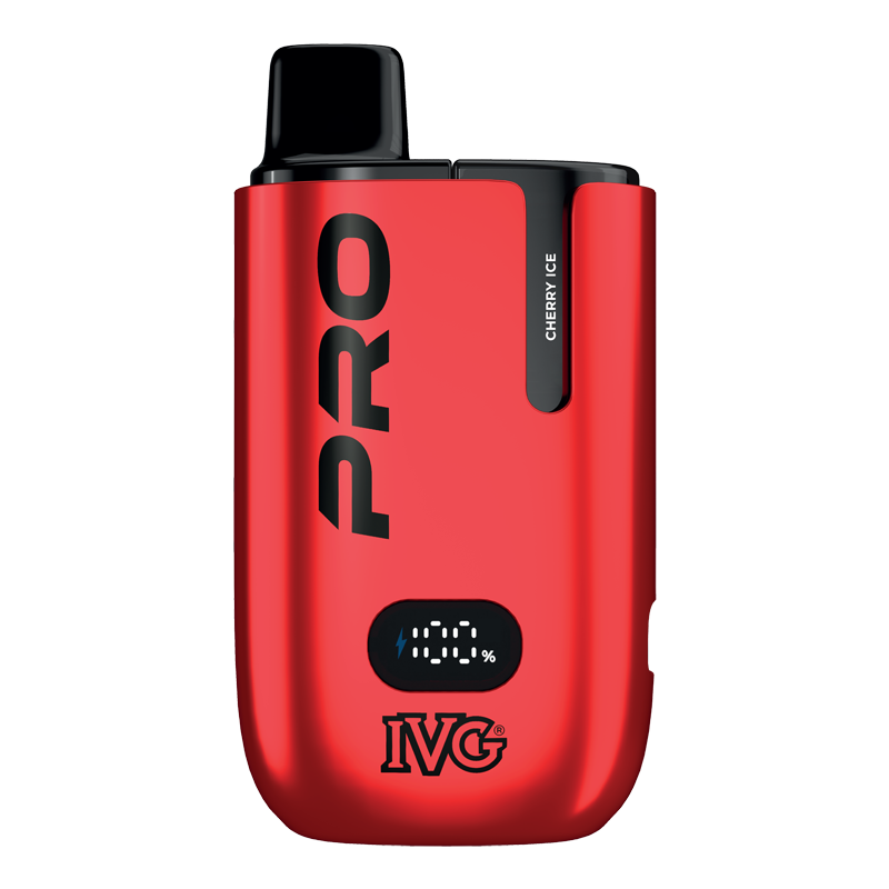 IVG Pro 10K Cherry Ice kit pod rechargeable 20mg cerise