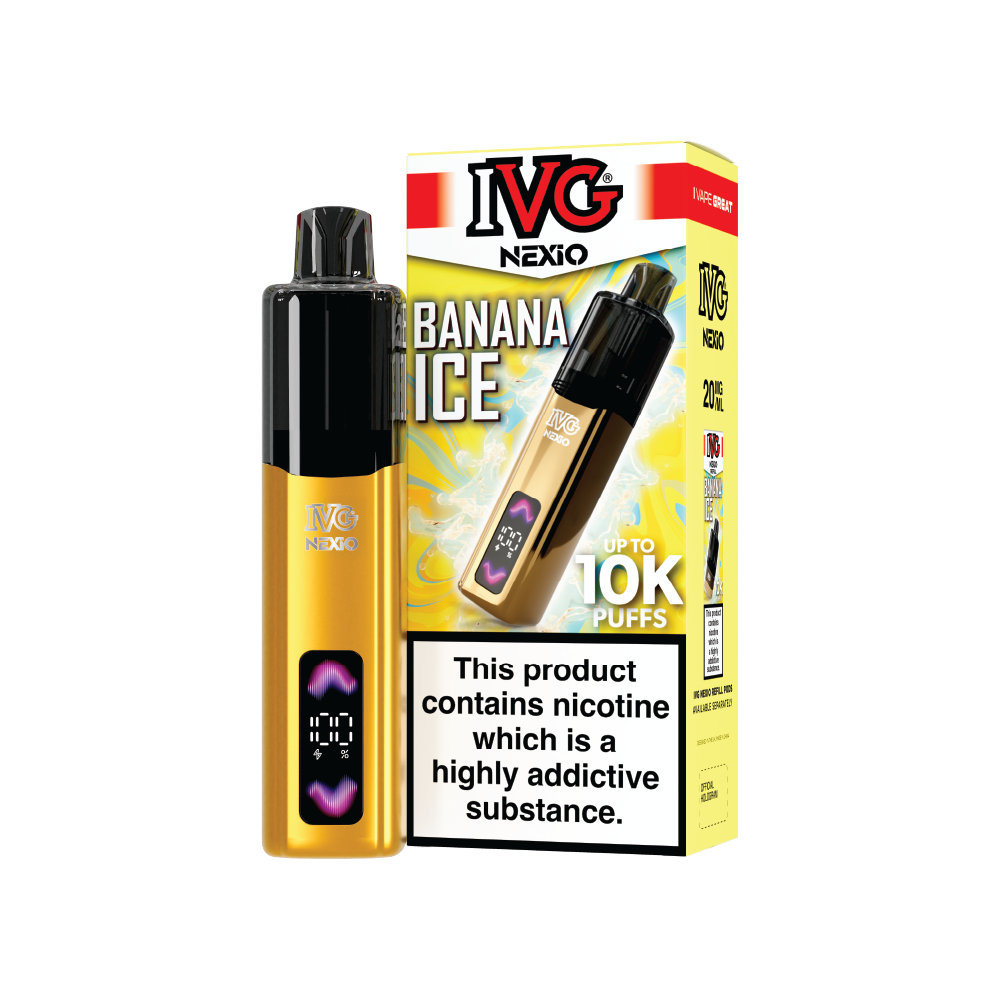 IVG NEXiO Banana Ice Kit pod rechargeable 20mg 10ml