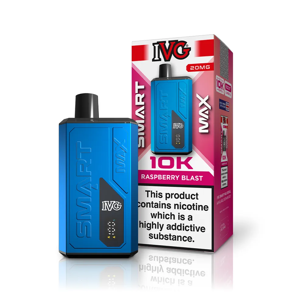 IVG SMART MAX Raspberry Blast kit pod rechargeable 20mg