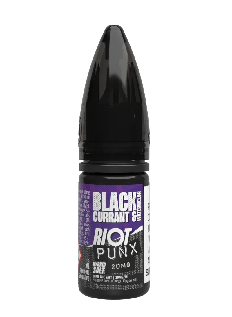 Riot Squad Punx Blackcurrant Watermelon e-liquide 10ml 10mg cassis