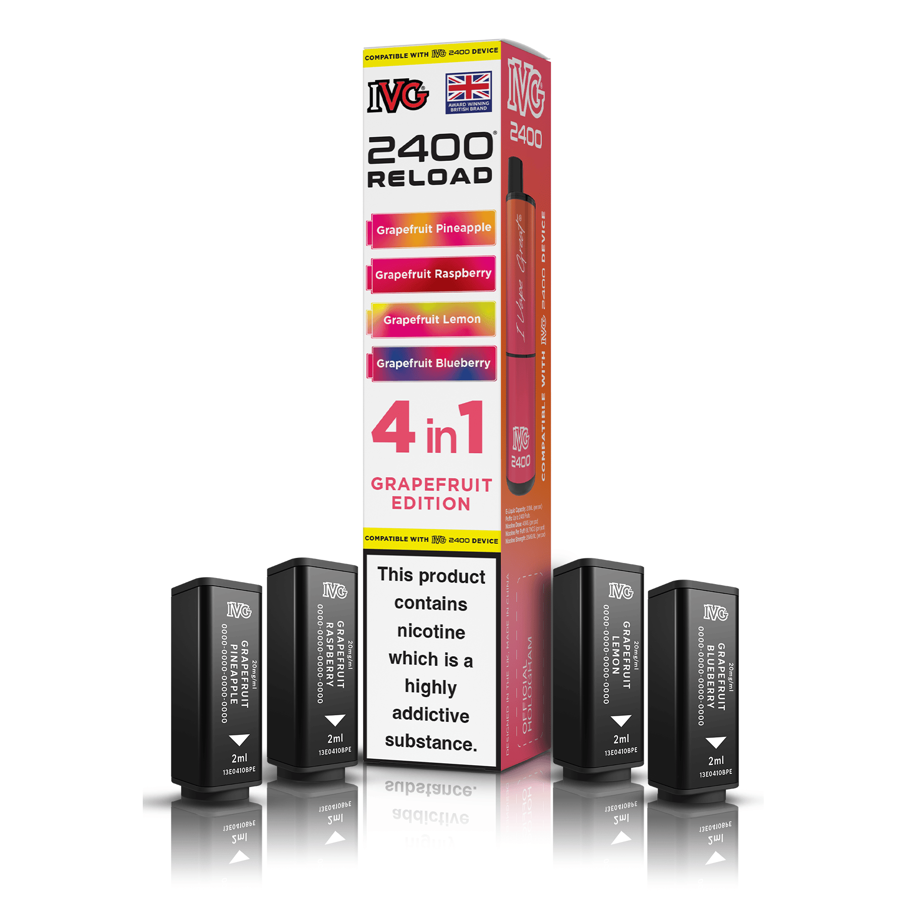 IVG 2400 Reload Pamplemousse pods 4x2ml 20mg
