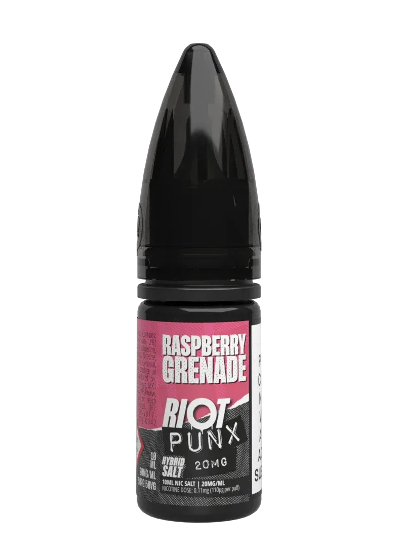 Riot Squad Punx Raspberry Grenade e-liquide 10ml 10mg framboise
