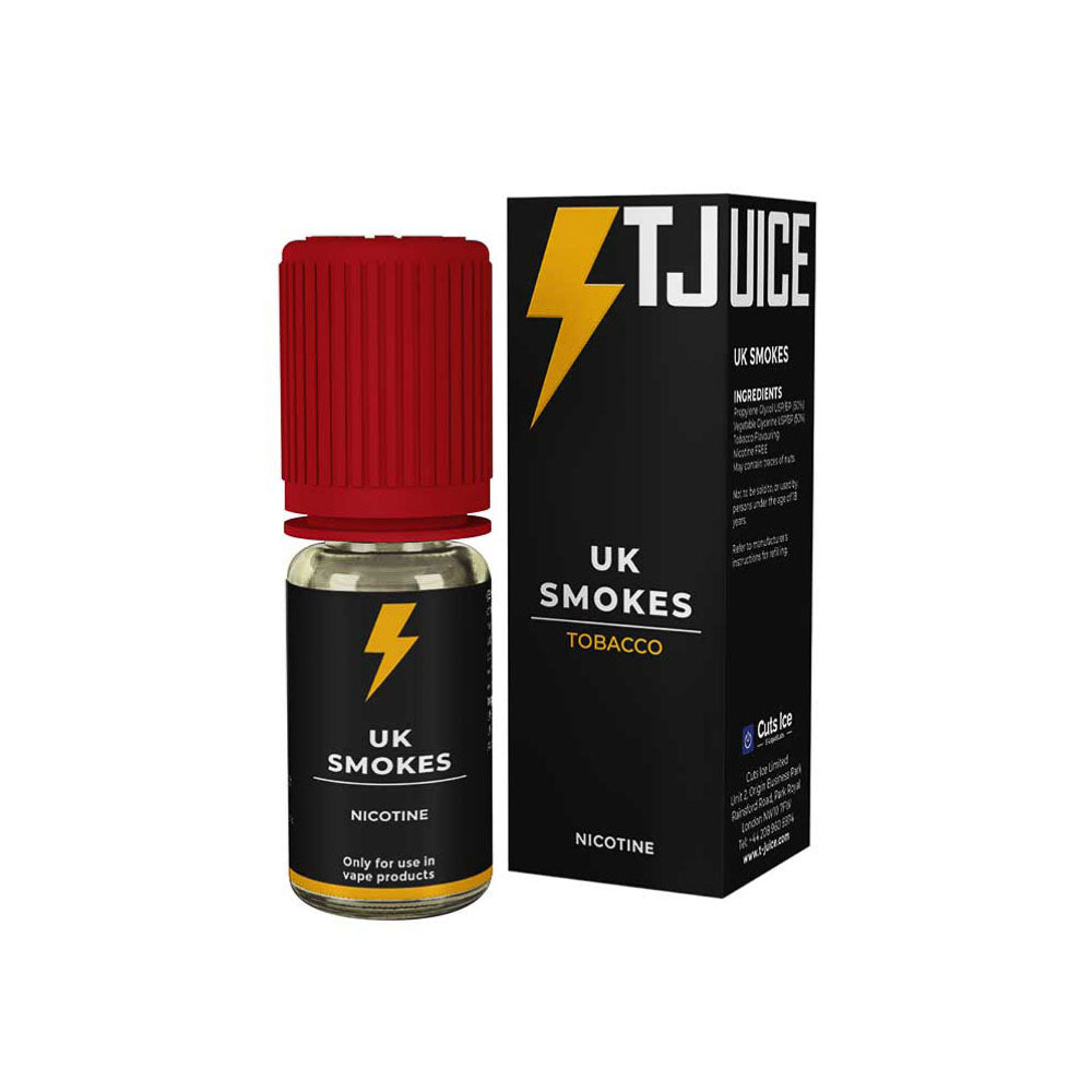 TJuice UK Smokes E-liquide 3mg 10ml Tabac