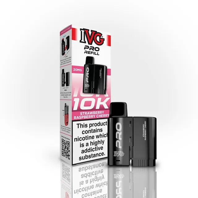IVG PRO 10K Strawberry Raspberry Cherry pod recharge 12ml 20mg