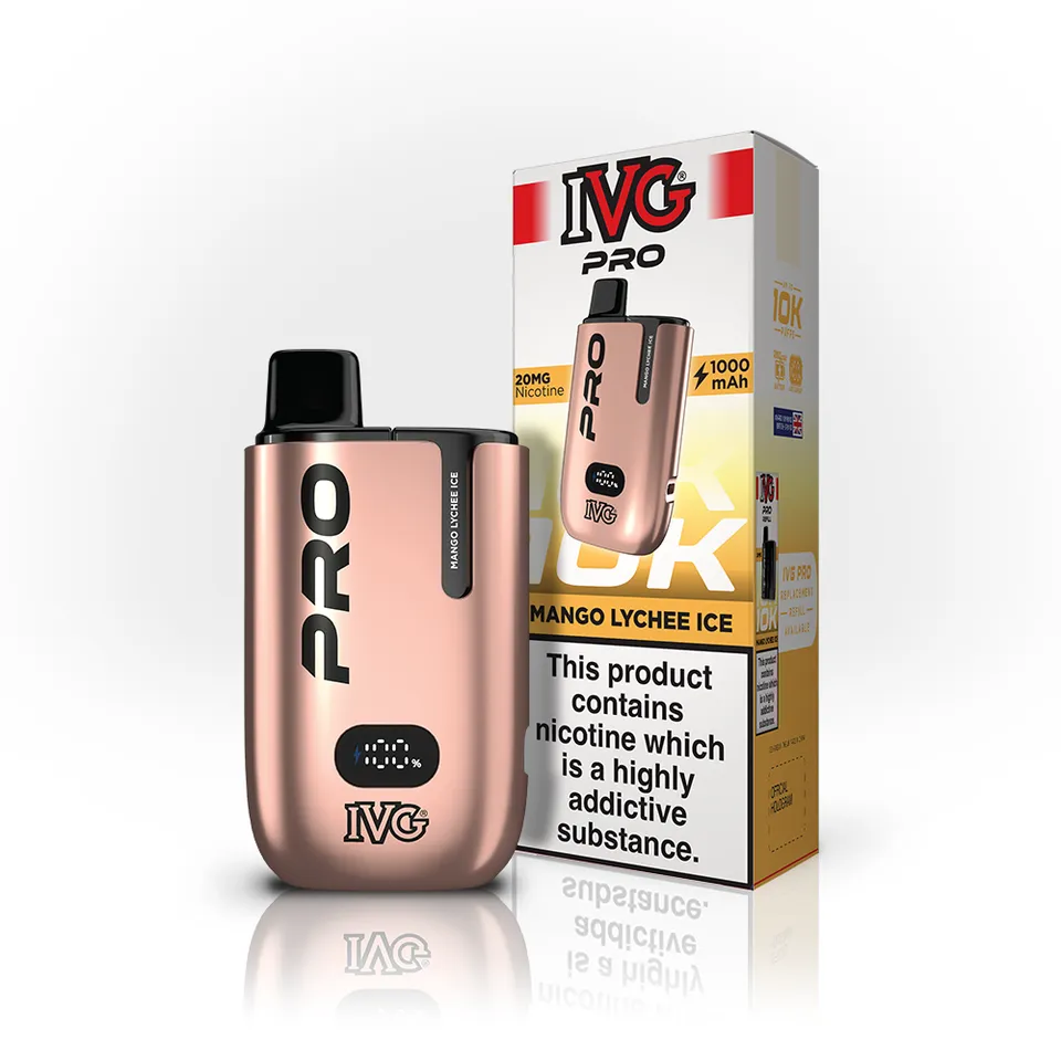 IVG PRO 10K Mango Lychee Ice pod rechargeable 20mg 10000 puffs