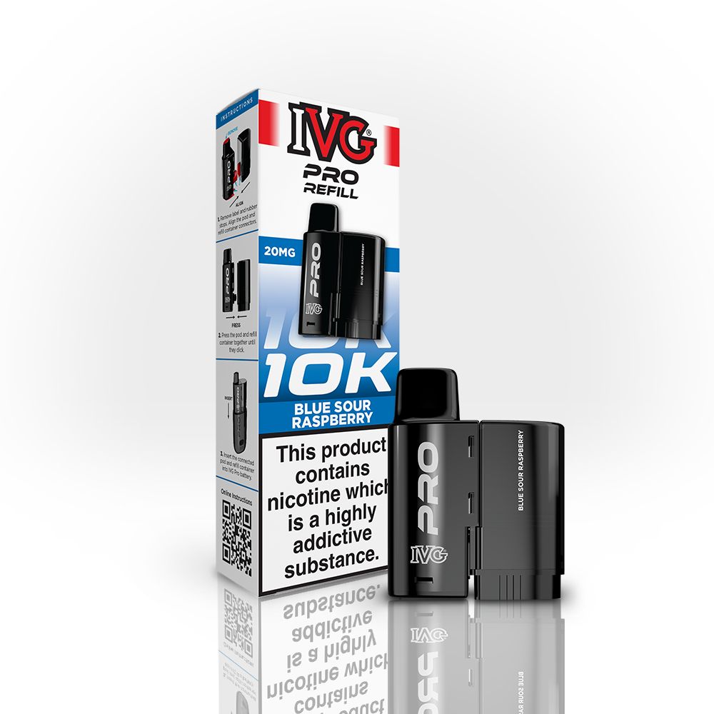 IVG PRO Blue Sour Raspberry pod recharge 20mg 12ml