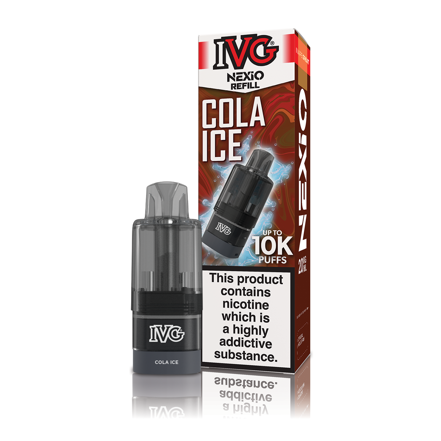 IVG NEXiO Cola Ice recharge pod prérempli 20mg 10ml cola