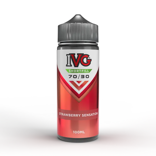 IVG 70:30 Shortfills Strawberry Sensation e-liquide 100ml 0mg