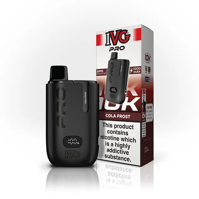 IVG PRO 10K Cola Frost pod rechargeable 20mg 10000 puffs cola