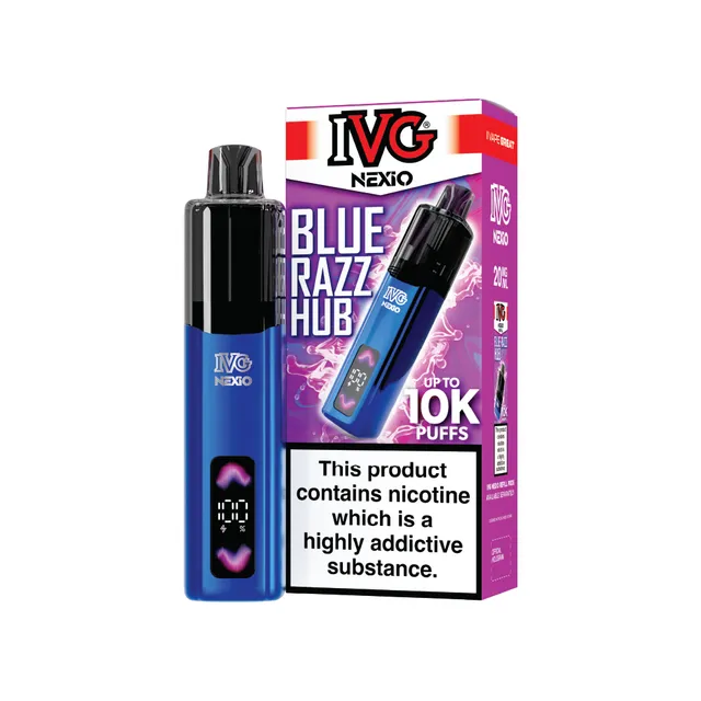 IVG Nexio Blue Razz Hub kit pod rechargeable 20mg 10ml