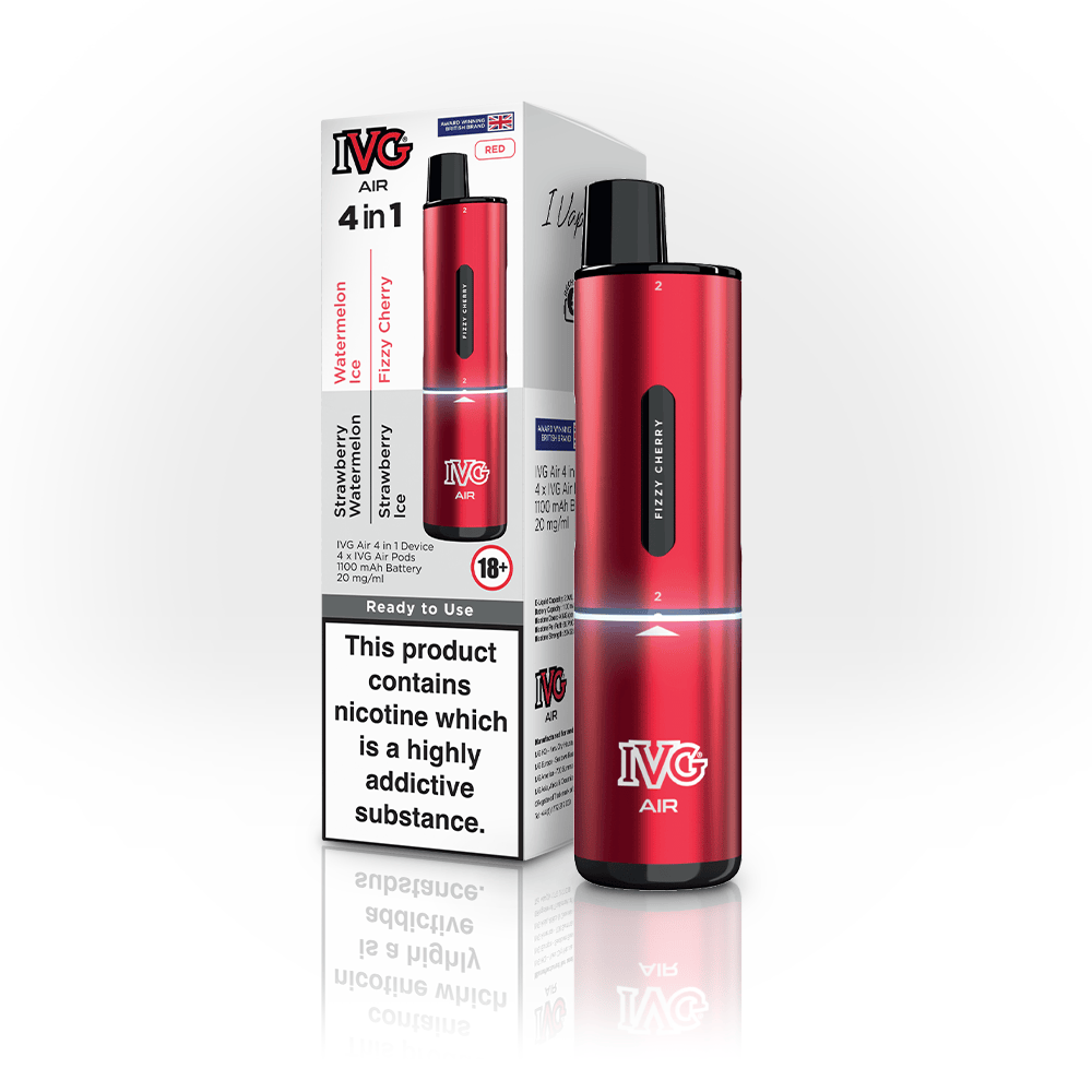 IVG Air 4-en-1 rouge kit pod rechargeable 20mg