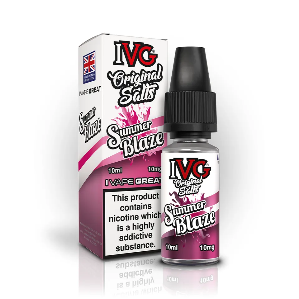 IVG Original Salts Summer Blaze E-liquide 10ml 20mg Baie