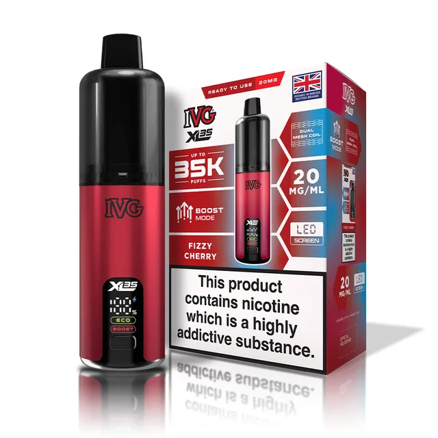 IVG XL35 Fizzy Cherry kit pod rechargeable 35000 puffs