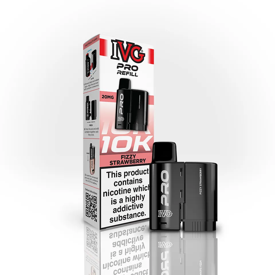 IVG Pro 10K Pod Fizzy Strawberry 20mg 2ml+10ml