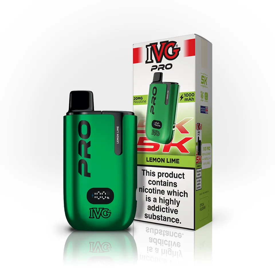 IVG Pro 5K Lemon Lime kit pod rechargeable 20mg 5000 puffs