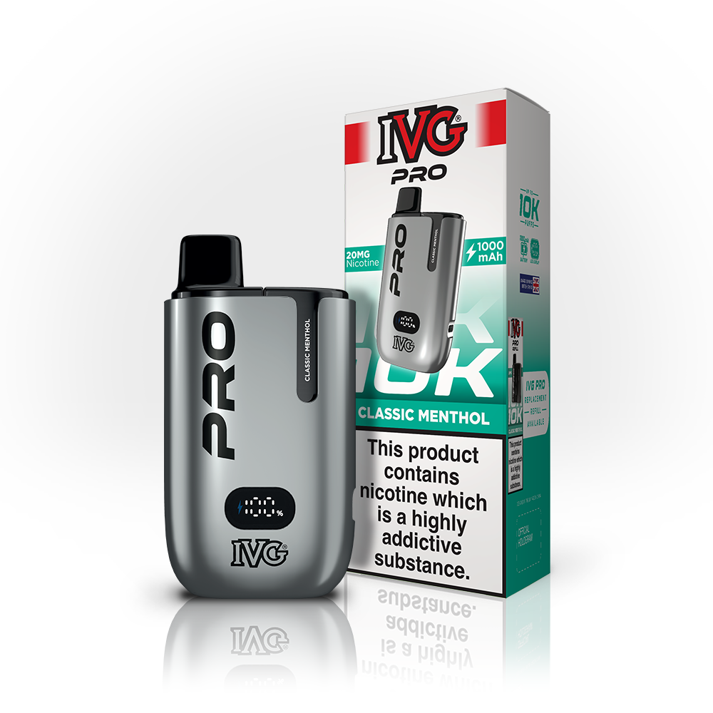 IVG PRO 10K Classic Menthol pod rechargeable 20mg menthol frais