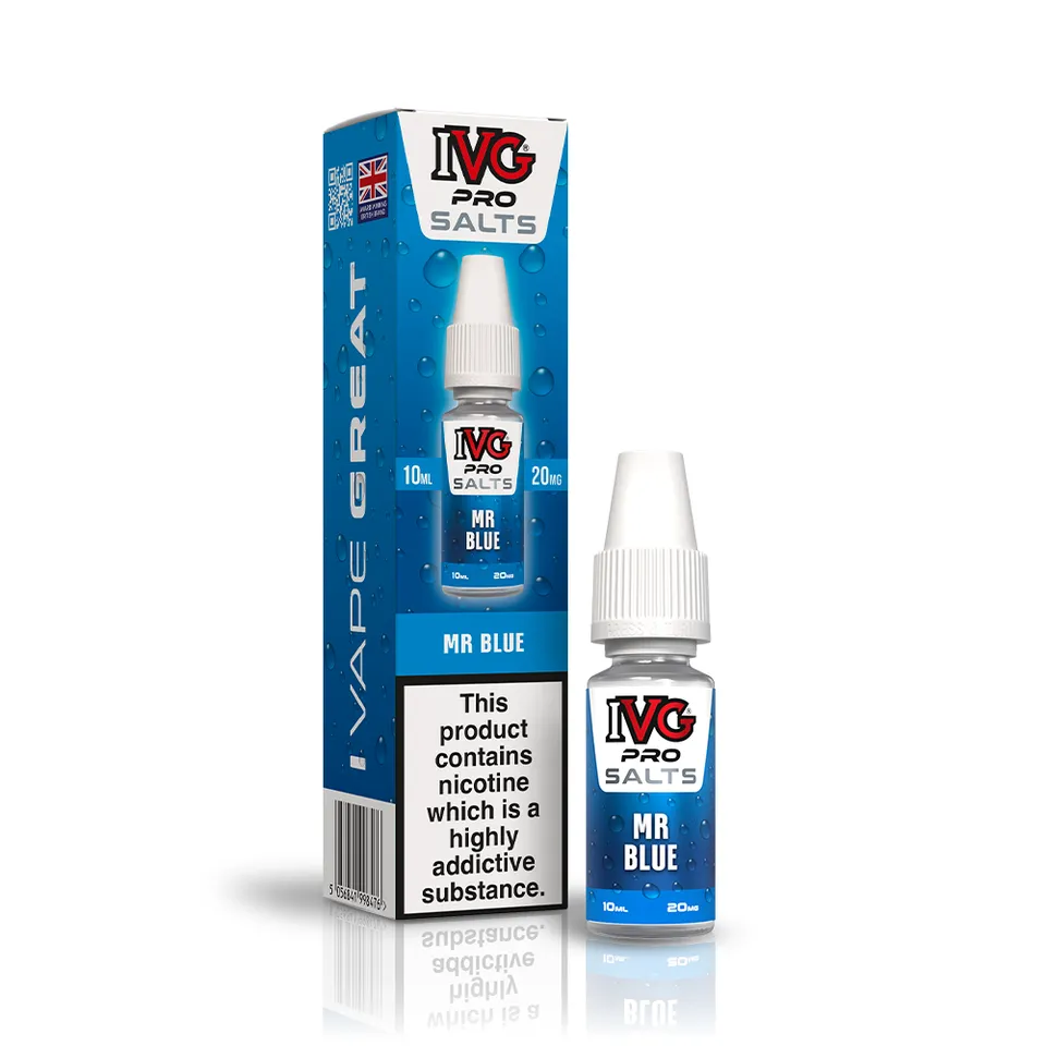IVG Pro Salts Mr Blue e-liquide 10ml 20mg fruits rouges
