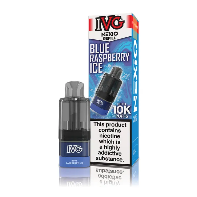 IVG NEXiO Blue Raspberry Ice Pod rechargeable 20mg