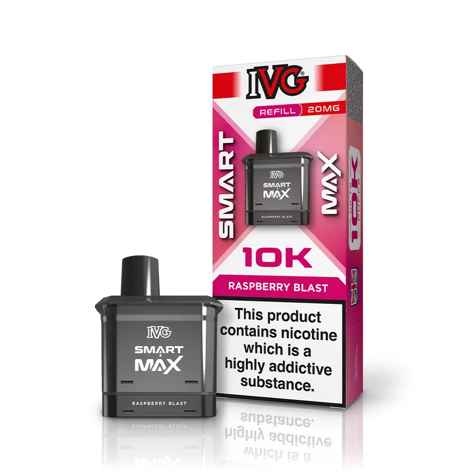 IVG Smart Max Raspberry Blast Pod Recharge 20mg 12ml