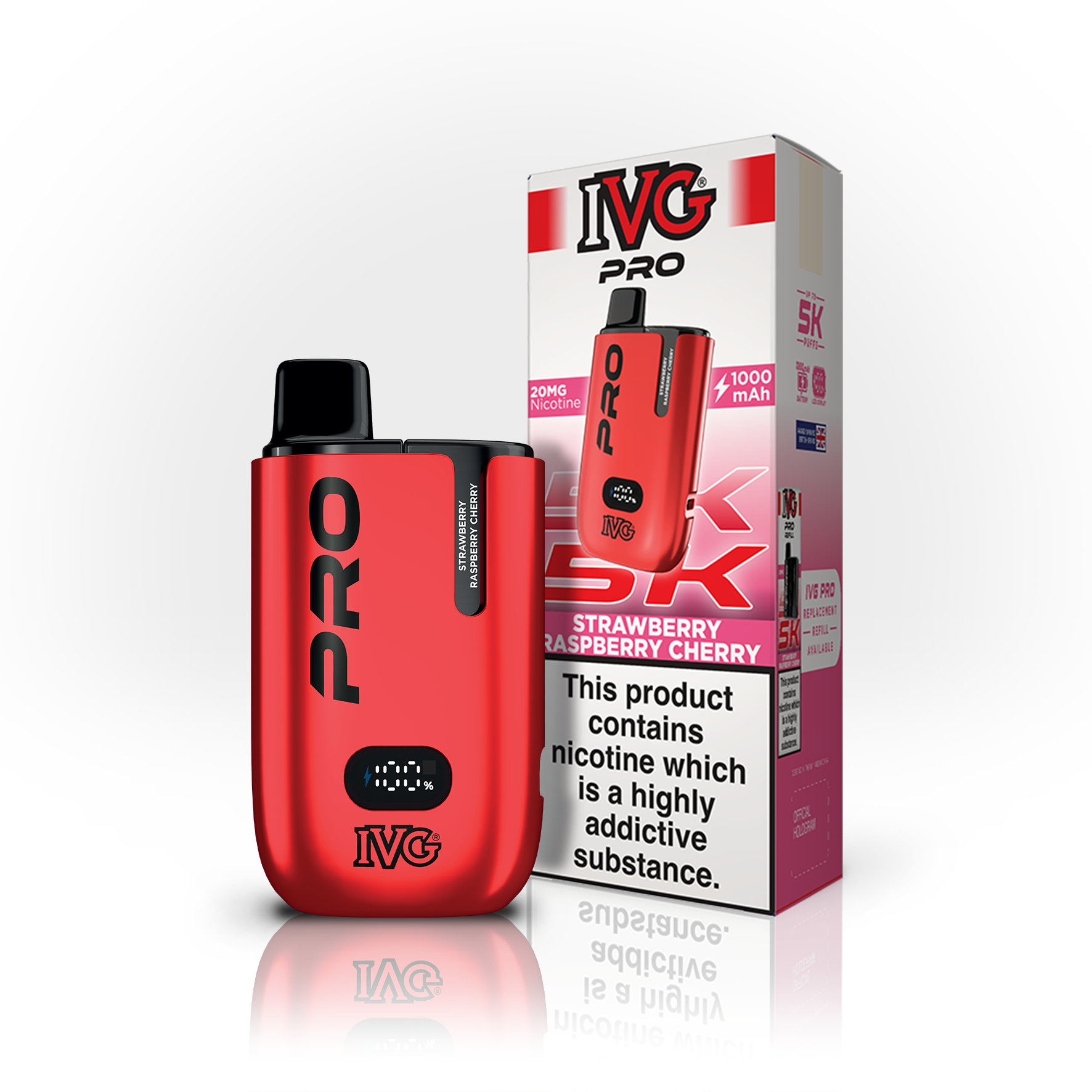 IVG Pro 5K Strawberry Raspberry Cherry kit 20mg 6ml