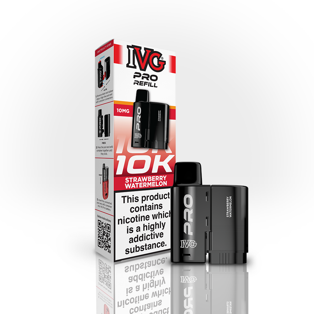 IVG Pro 10K Strawberry Watermelon pod recharge 20mg 12ml
