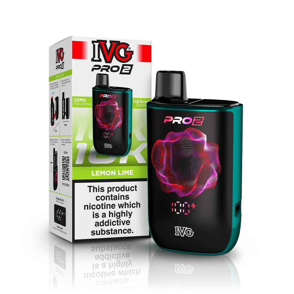 IVG PRO 2 10K Lemon Lime kit pod rechargeable 12 ml